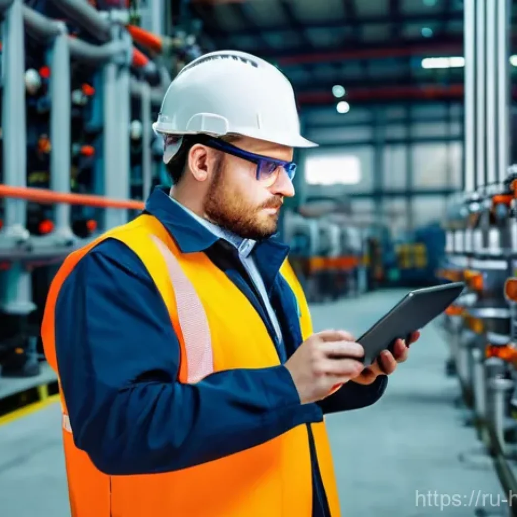 위험물관리사 취업 성공 사례와 후기 - **Prompt:** A focused and diligent industrial safety engineer, aged 30-45, male or female, wearing a...