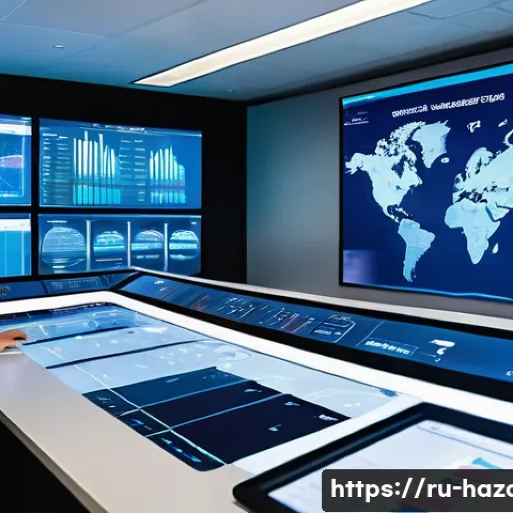 위험물관리사와 관련된 최신 기술 트렌드 - **Prompt for IoT Sensors and Predictive Analytics:**
    "A bright, ultra-modern industrial control ...