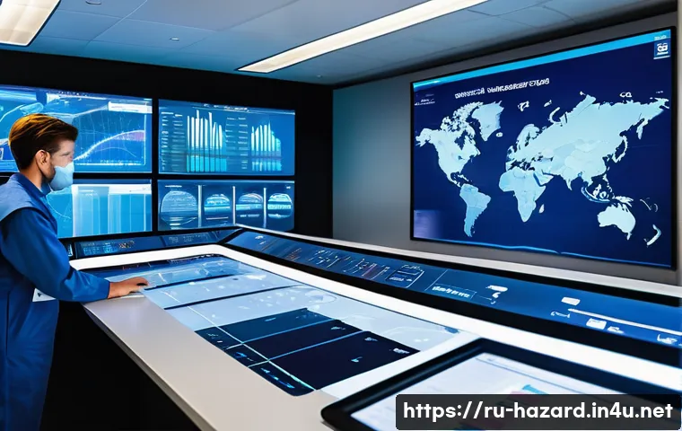 위험물관리사와 관련된 최신 기술 트렌드 - **Prompt for IoT Sensors and Predictive Analytics:**
    "A bright, ultra-modern industrial control ...