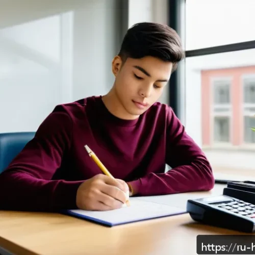 Home 30 위험물관리사 실기 시험 당일 준비 팁 - A focused young adult student sitting at a clean, organized desk in a bright, modern study room with...
